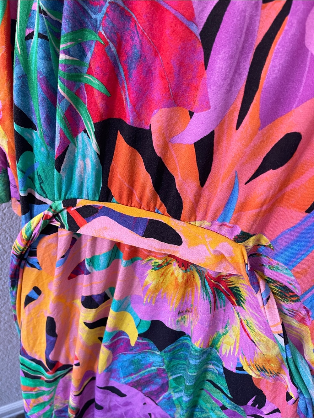 Soma Tropical Cool Night Kimono Robe Wrap Dress 🌺 - Picture 10 of 12
